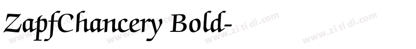 ZapfChancery Bold字体转换